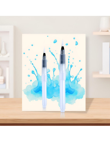 Juego de 3 Pinceles de Agua Recargables Mozff - Acuarela