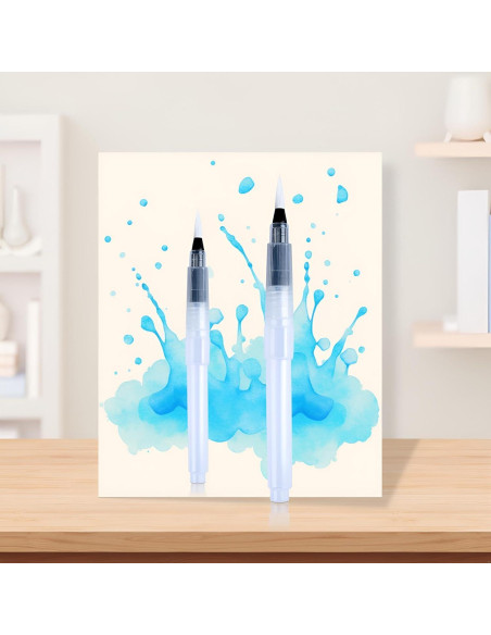 Juego de 3 Pinceles de Agua Recargables Mozff - Acuarela