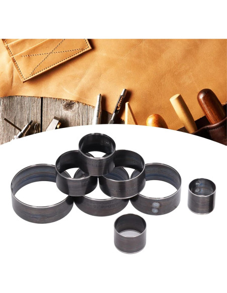 Juego de 8 Troqueles de Agujeros de Cuero WALFRONT 25.6mm