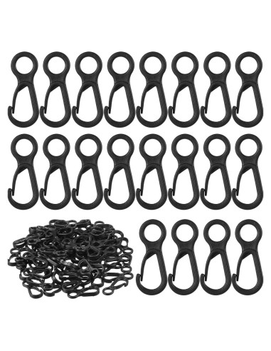 100 Ganchos de Lanyard Plástico Syhood para Manualidades