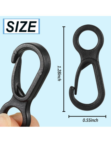 100 Ganchos de Lanyard Plástico Syhood para Manualidades