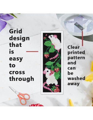 Kit de Bordado DIY INFUNLY 6 Piezas con Instrucciones