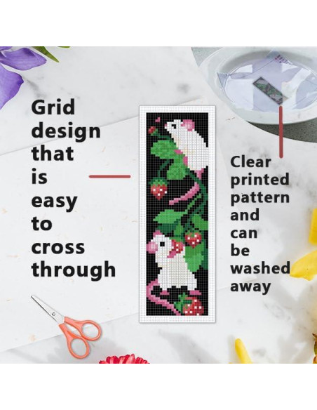 Kit de Bordado DIY INFUNLY 6 Piezas con Instrucciones Kit de Bordado DIY INFUNLY 6 Piezas con Instrucciones