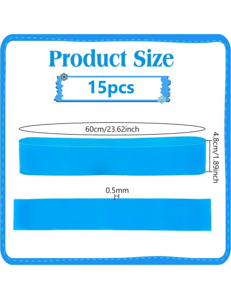 NBEADS 15 Bandas Antideslizantes para Sillas - Azul Real