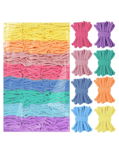 800 Bucles de Pastel Raylinix para Telar 7 Pulgadas - Manualidades
