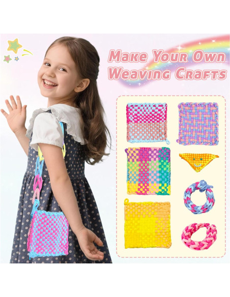 800 Bucles de Pastel Raylinix para Telar 7 Pulgadas - Manualidades