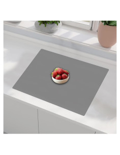 Tapete de Silicona Antideslizante LOGIFTVE 60x40cm Gris Claro