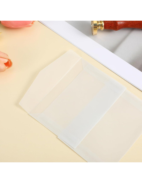 100 Sobres Transparentes FdcZeyxior 10x7 cm para Manualidades