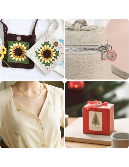 Botones de Madera Vintage MAIYO 300 Pcs 2 cm Multicolor