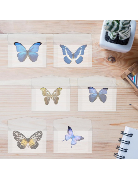 100 Sobres Transparentes FdcZeyxior 10x7 cm para Manualidades