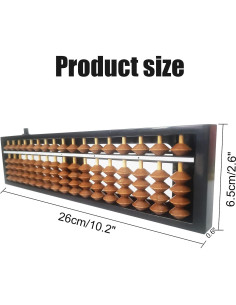 Ábaco Profesional Vaupan Soroban 17 Columnas 26x6.5 cm 2