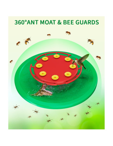 Comedero para Colibríes NeepeCiko con Moat Ant 384 ml