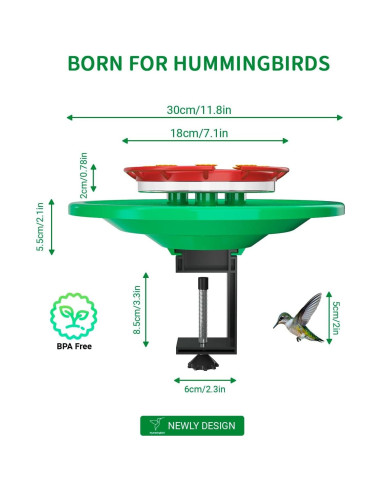 Comedero para Colibríes NeepeCiko con Moat Ant 384 ml