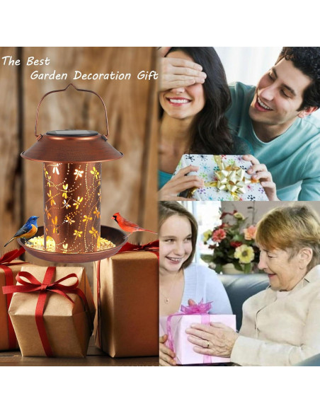 Comedero para Aves Solar Tepaken Libélula 0.91kg Metal