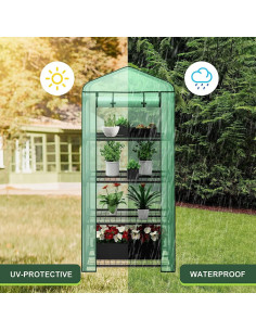 Invernadero Mini 4 Estantes BBBuy 69.22x48.26x160 cm Metal 2