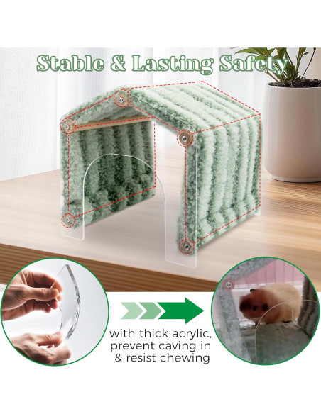 Escondite para Cobayas Jevnd con Túnel y 2 Entradas