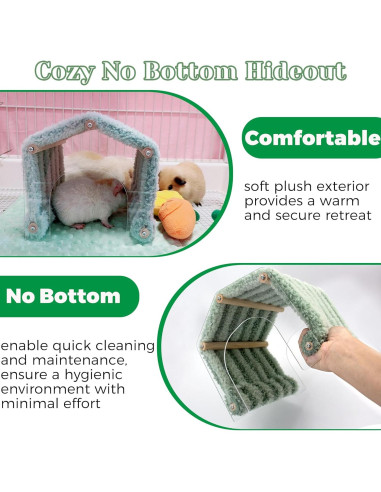 Escondite para Cobayas Jevnd con Túnel y 2 Entradas