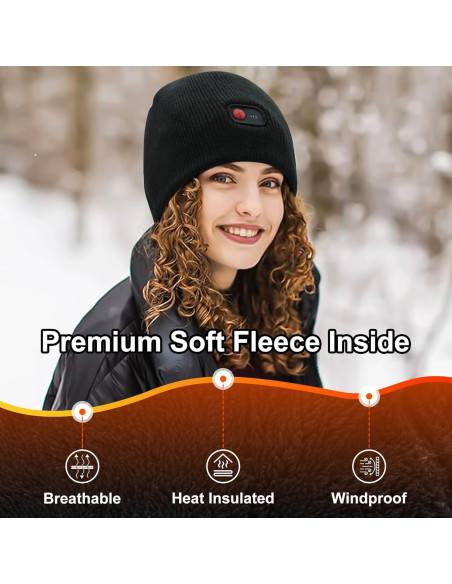 Gorro Calentado Eléctrico Rabbitroom 7.4V Recargable Unisex