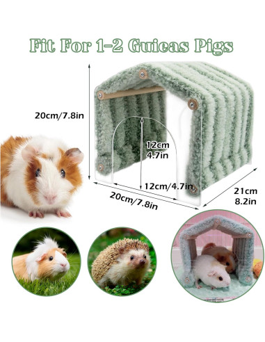 Escondite para Cobayas Jevnd con Túnel y 2 Entradas