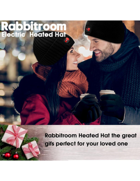 Gorro Calentado Eléctrico Rabbitroom 7.4V Recargable Unisex