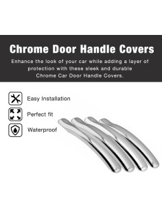 Cubiertas de Manija de Puerta Cromadas SEGADEN para Chevrolet y GMC 2