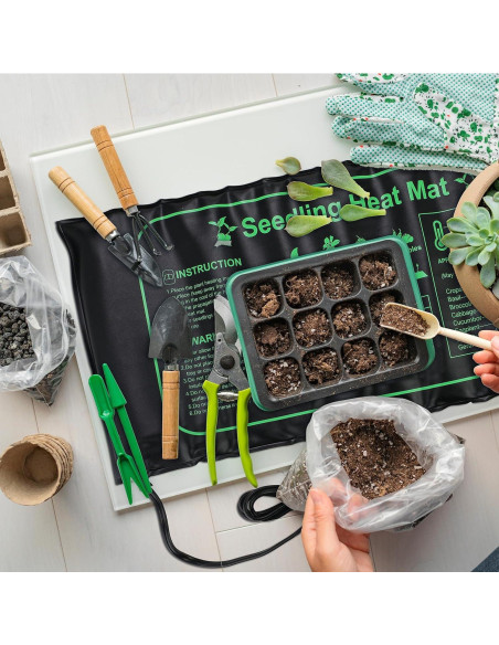 8 Almohadillas Térmicas para Plántulas ROCEEI 25.4x52.7 cm