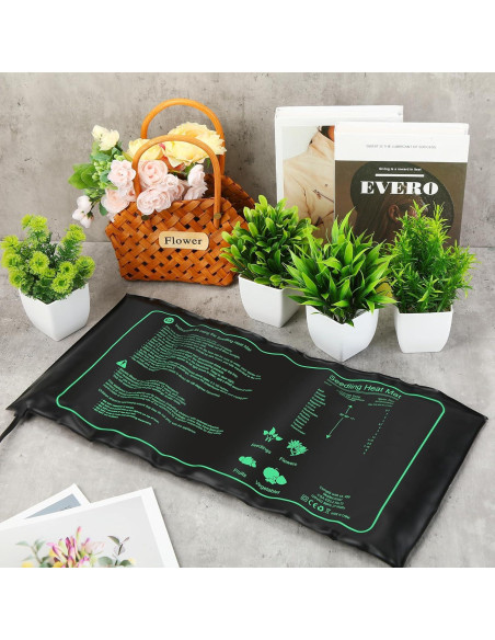 8 Almohadillas Térmicas para Plántulas ROCEEI 25.4x52.7 cm