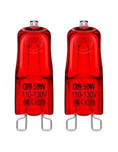 Bombillas de Calor para Reptiles Flaspar G9 50W Rojo Regulable