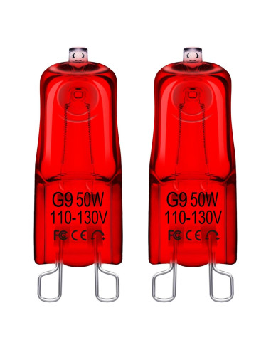 Bombillas de Calor para Reptiles Flaspar G9 50W Rojo Regulable