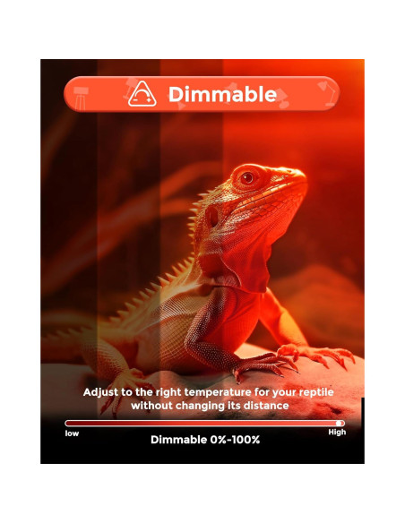 Bombillas de Calor para Reptiles Flaspar G9 50W Rojo Regulable