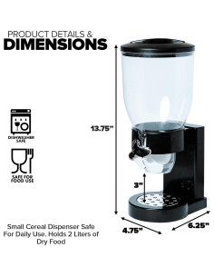 Dispensador de Cereal Exultimate 2L con Perilla Rotativa 2