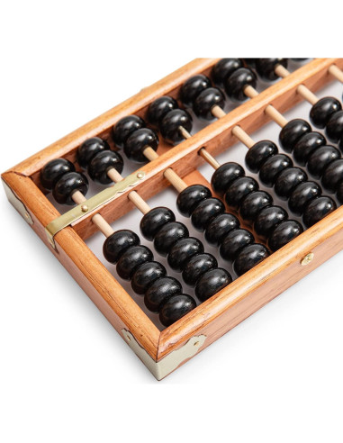 Ábaco Digital Profesional de Madera 28.5cm 13 Columnas