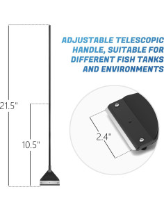Raspador de Algas CXY para Acuarios de Vidrio 65 cm con 10 Cuchillas 2