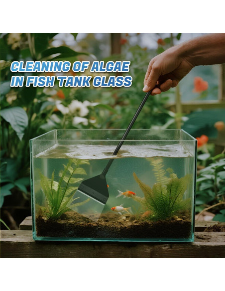Raspador de Algas CXY para Acuarios de Vidrio 65 cm con 10 Cuchillas