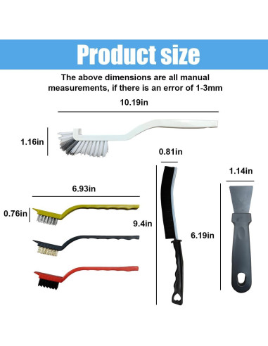 Juego de Cepillos de Limpieza de Auto DUSCOKE 11PCS Accesorios