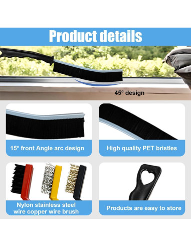 Juego de Cepillos de Limpieza de Auto DUSCOKE 11PCS Accesorios