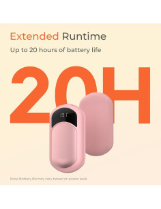 Calentadores de Manos Eléctricos Jerritte HW-06, 40-55C, 2 Paquete 2