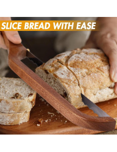 Cuchillo de Pan NANYI con Mango de Madera Sapele 26.9 cm 2