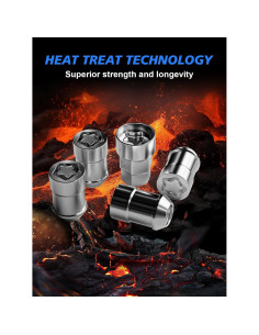 Juego de Bloqueo de Rueda TAGMORE M12x1.5 con 4 Bloqueos y Llave 2