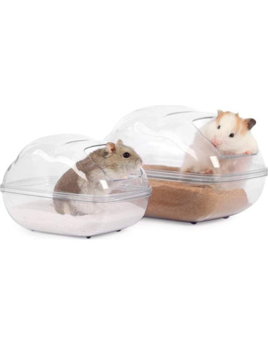 Contenedor de Baño de Arena BUCATSTATE Mediano para Hámster