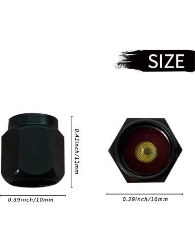 4 Tapas de Válvula de Neumático Wentoenapp Aluminio Blanca