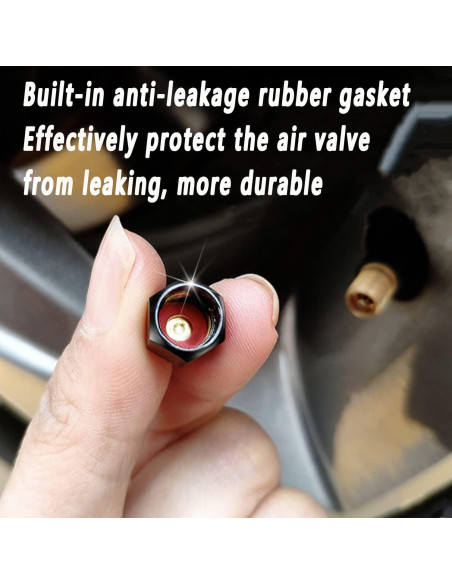 4 Tapas de Válvula de Neumático Wentoenapp Aluminio Blanca