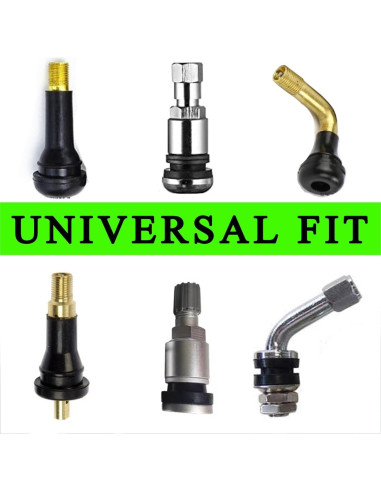 4 Tapas de Válvula de Neumático Wentoenapp Aluminio Blanca