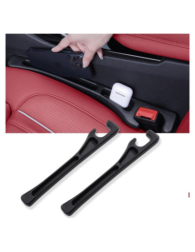 Relleno de Espacio entre Asientos Smeyta Negro 2 Piezas