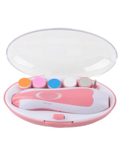 Lima de Uñas Eléctrica para Bebés Keenso 16 en 1 con Luz LED