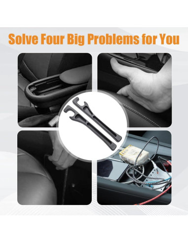 Relleno de Espacio entre Asientos Smeyta Negro 2 Piezas