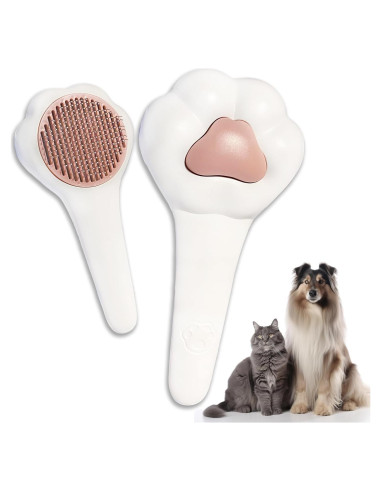 Cepillo Slicker Autolimpiante para Mascotas ACEDOAMARE 19x10cm
