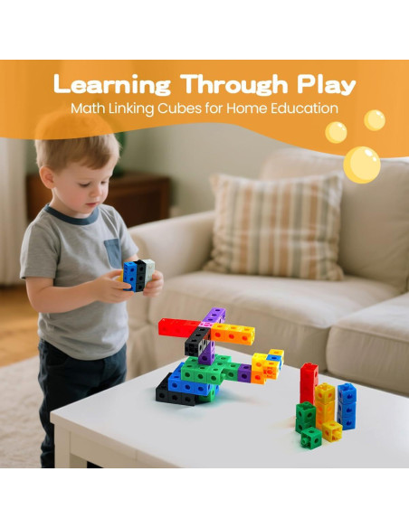 Conjunto de 200 Cubos Enlazables Matemáticos STEM 2 cm