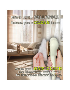 Cepillo Slicker Autolimpiante para Mascotas ACEDOAMARE 19x10cm 2