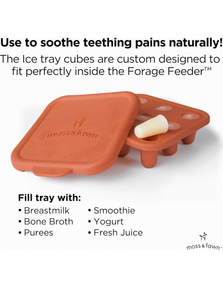 Bandeja de Hielo Moss and Fawn - Silicona para Bebés 12.9 cm